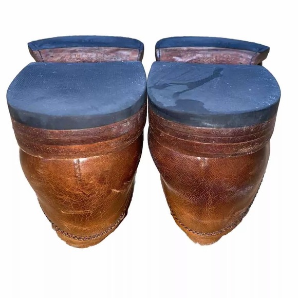 Seal of the Sutro Brown Leather Oxfrod/Darby shoes sz 11D Men’s - Picture 7 of 14